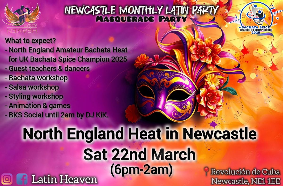 North England Heat of Bachata Spice Amateur UK Championship 2025 at Latin Heaven (Newcastle)