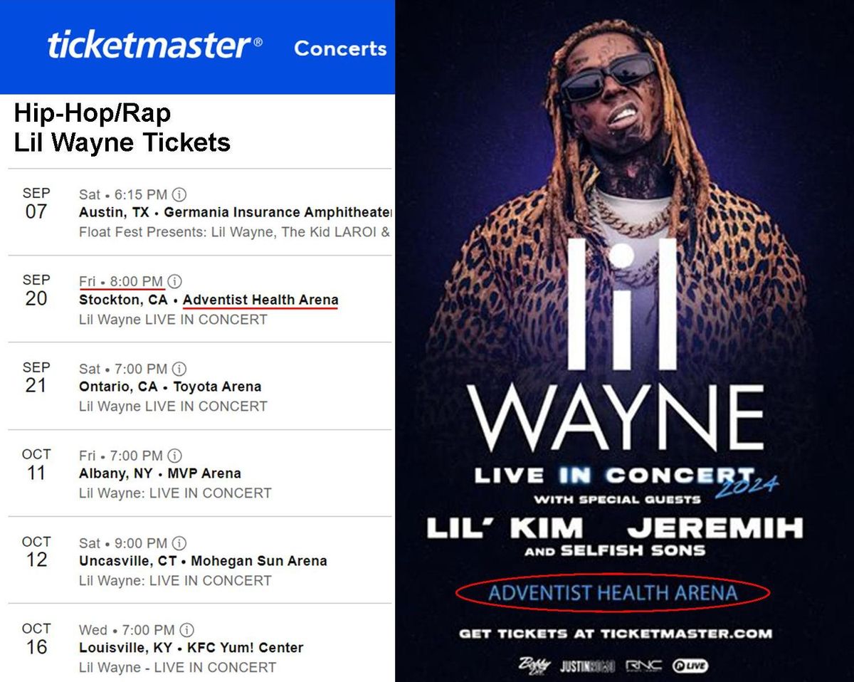 Lil Wayne at Adventist Health Arena