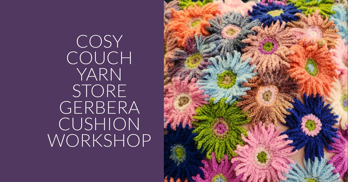 Crochet Gerbera Cushion workshop