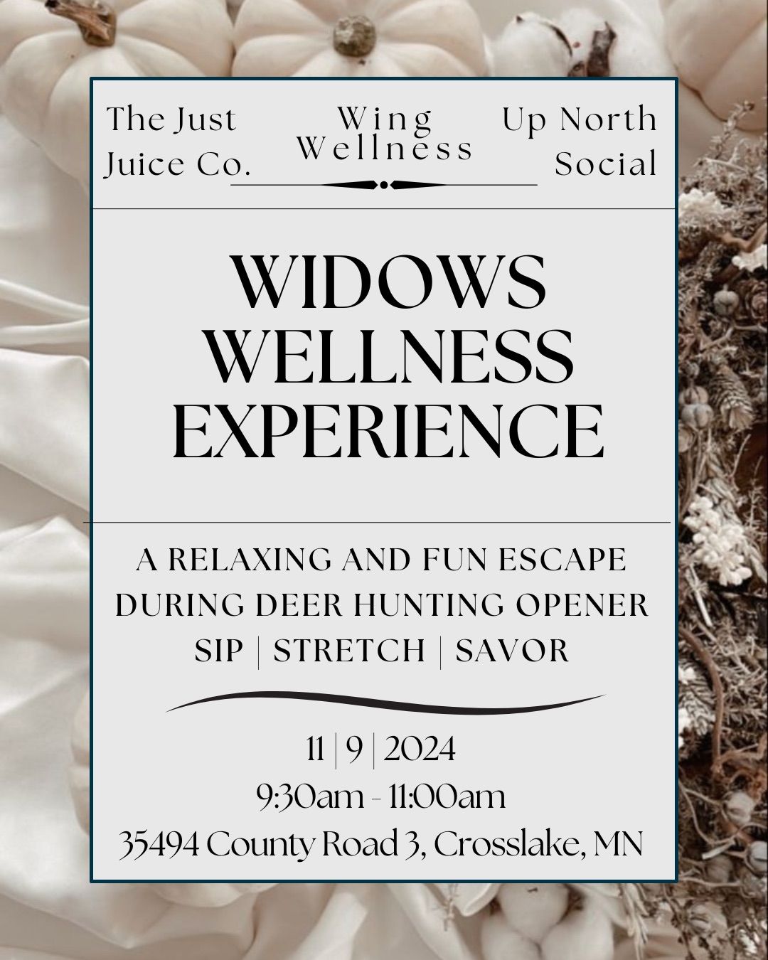 Widows Wellness Experience