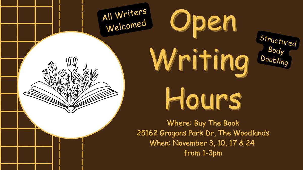 Open Writing Hours 11\/10