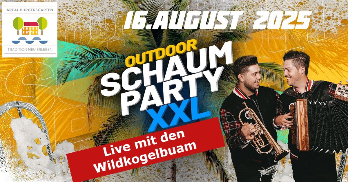 Schaumparty mit den Wildkogel Buam