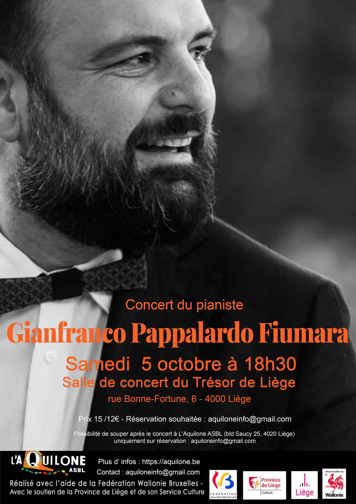 Concert du pianiste Gianfranco Pappalardo Fiumara 