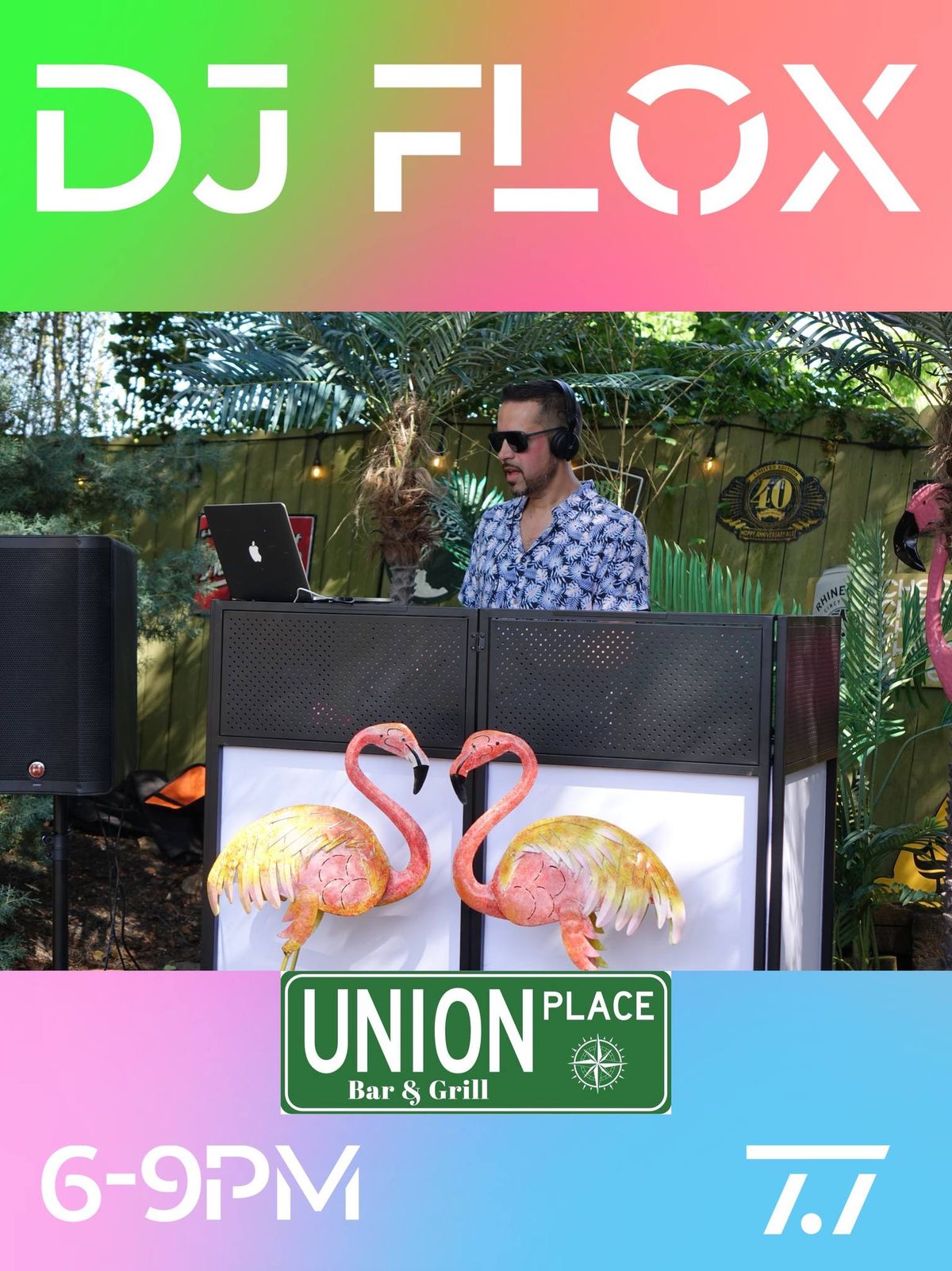 DJ FLOX live on the patio at PLACE