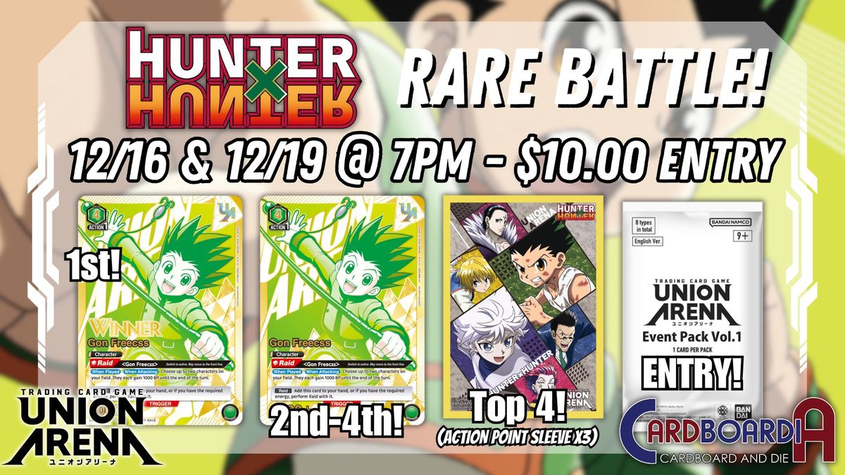 Union Arena - Hunter x Hunter Rare Battle! 12\/16