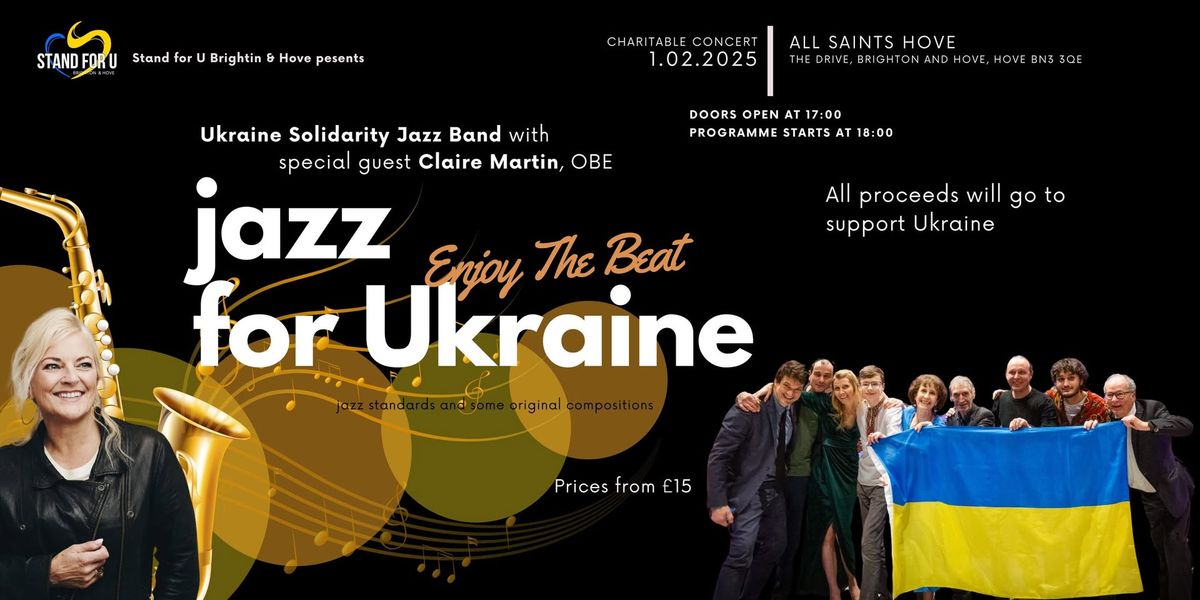 Jazz for Ukraine - Ukraine Solidarity Jazz Band with special guest Claire Martin, OBE