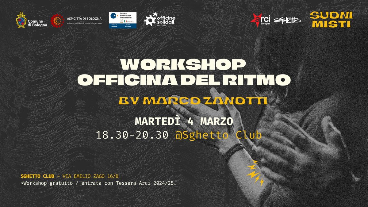 Suoni Misti Workshop Officina del Ritmo by Marco Zanotti \ud83c\udfb6