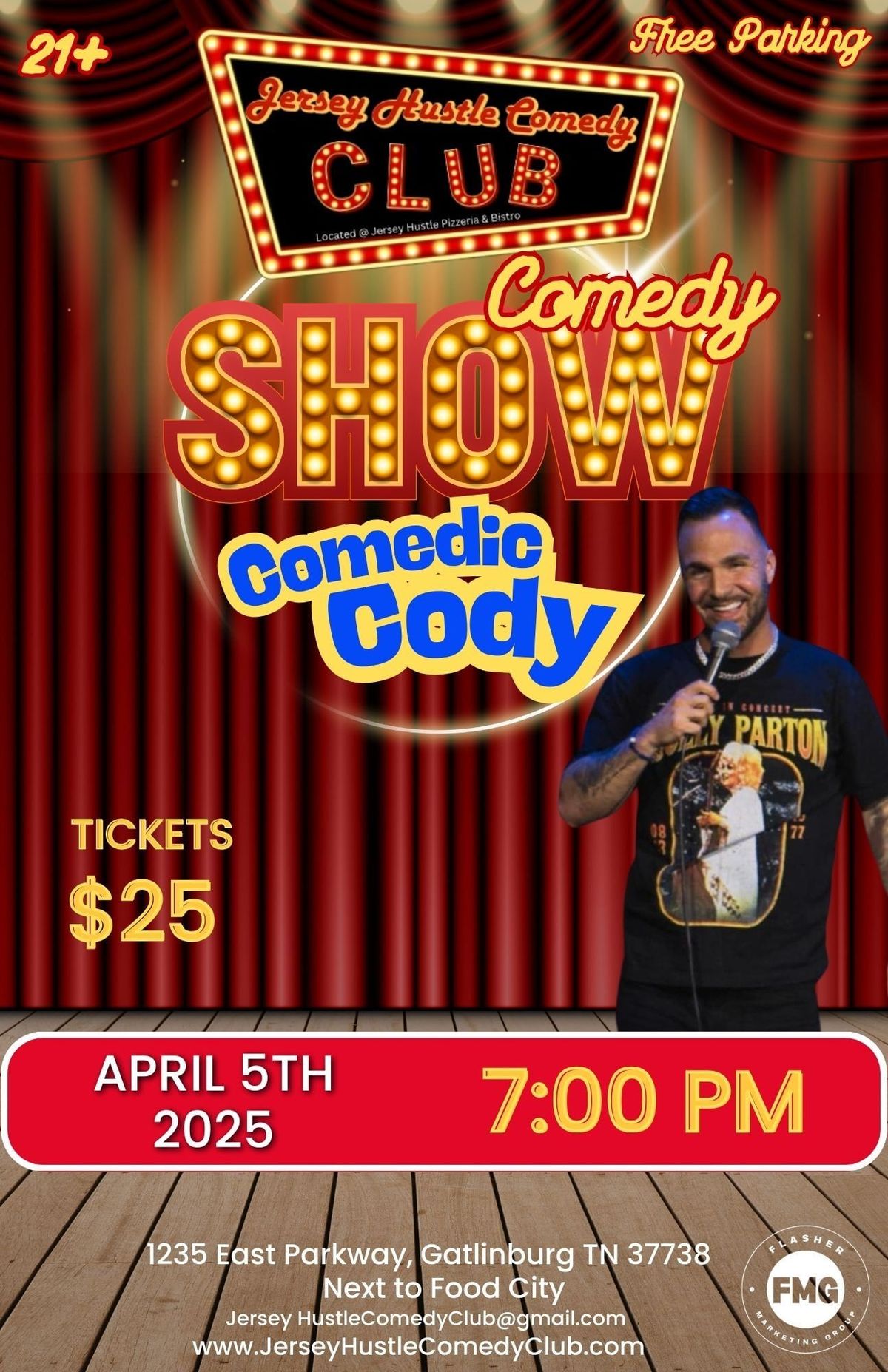 Comedic Cody Comedy Show @ Jersey Hustle Comedy Club