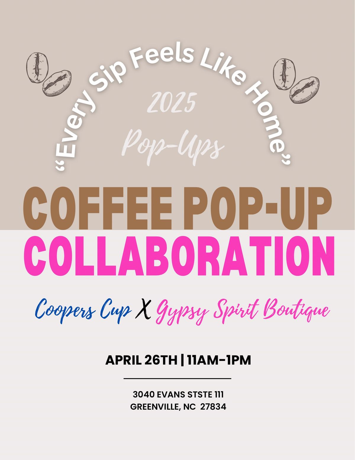 Coffee Pop Up @ Gypsy Spirit