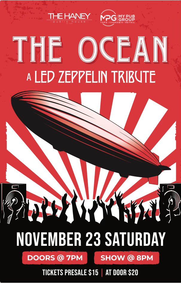 The Ocean Led Zeppelin Tribute Band at The Haney Public House