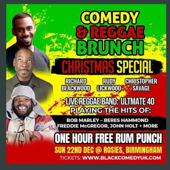 ULTIMATE 40 REGGAE BAND Inna Brunchtime Pre-Christmas Comedy reggae fest special!!