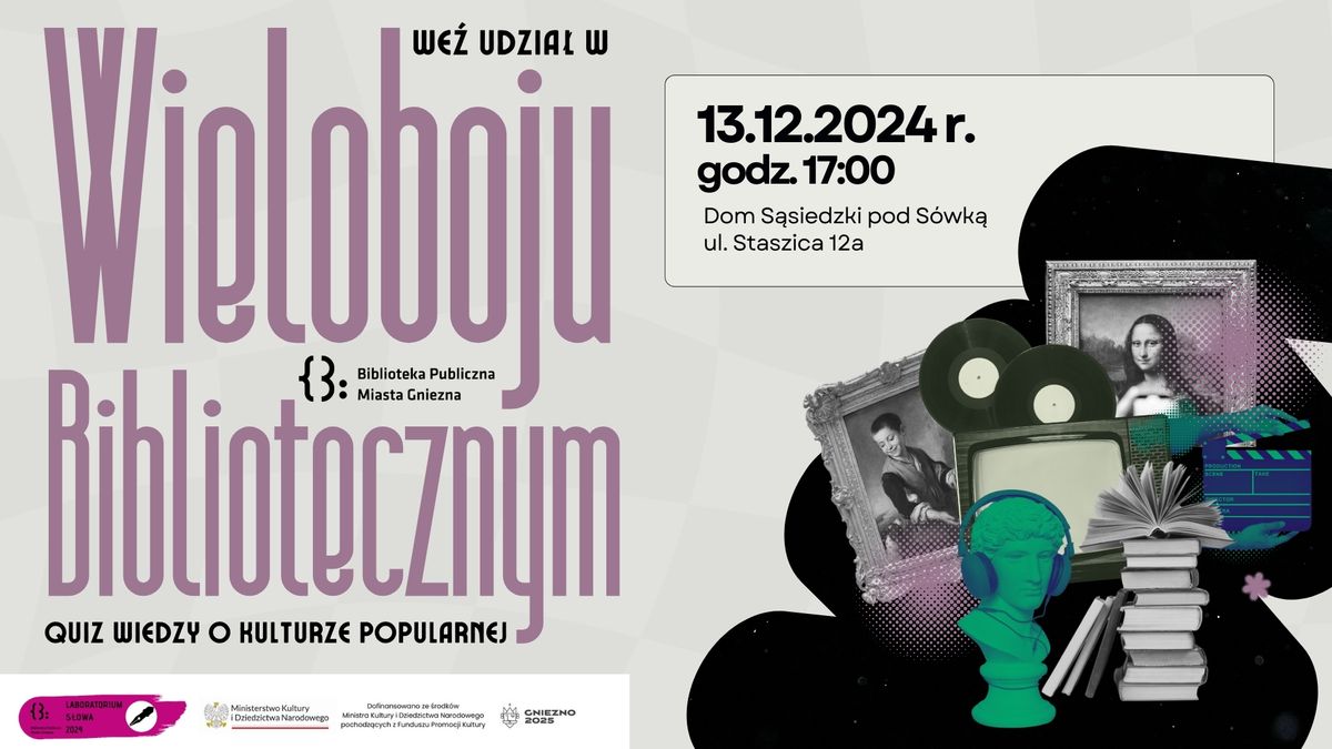 Zapraszamy do udzia\u0142u w I Wieloboju Bibliotecznym!