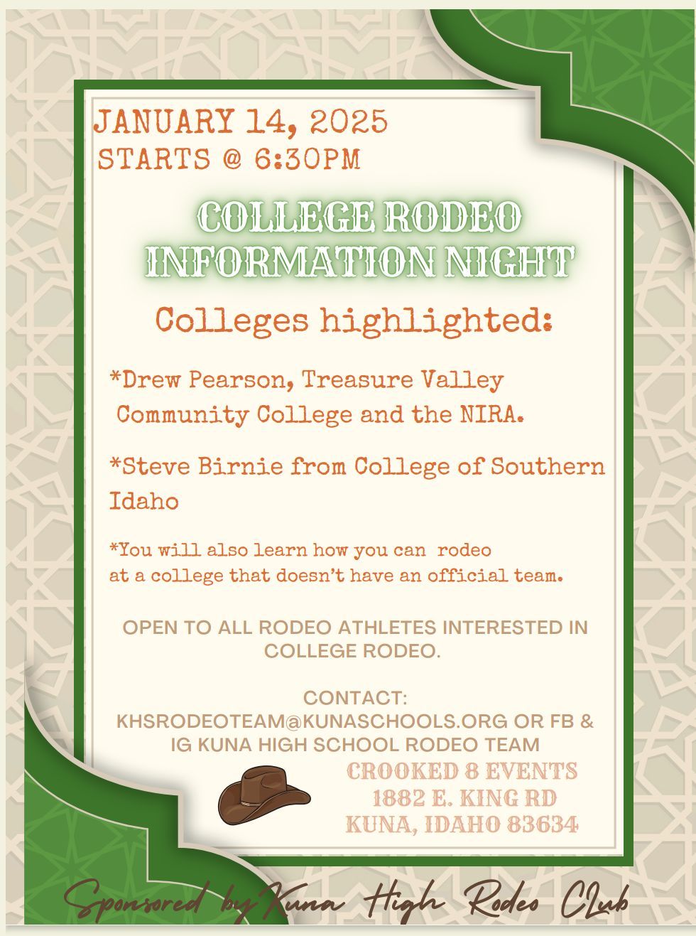 College Rodeo Information Night