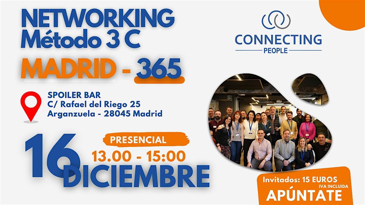 NETWORKING MADRID  -Evento presencial - DICIEMBRE