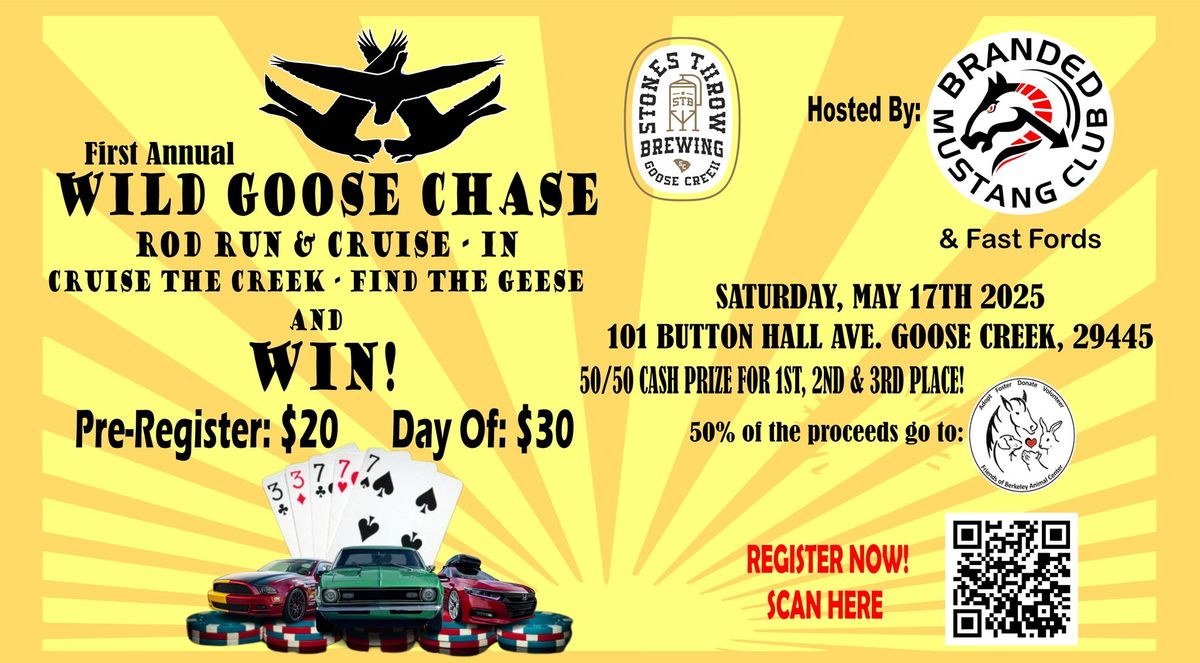 Wild Goose Chase Rod Run & Cruise In - Gears & Beers