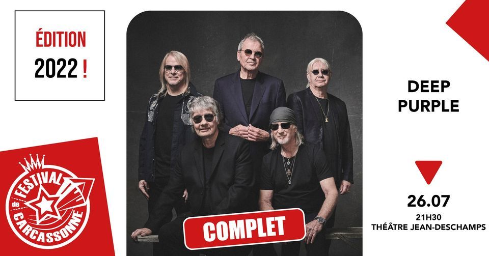 Complet / Deep Purple Festival de Carcassonne 2022, Théâtre Jean