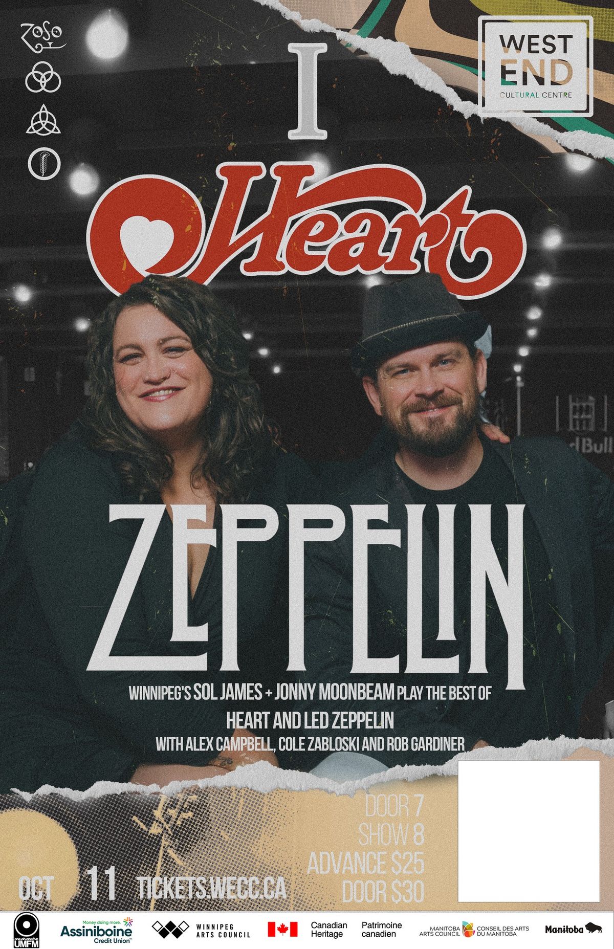 I Heart Zeppelin, DATE MOVED to Oct 27th