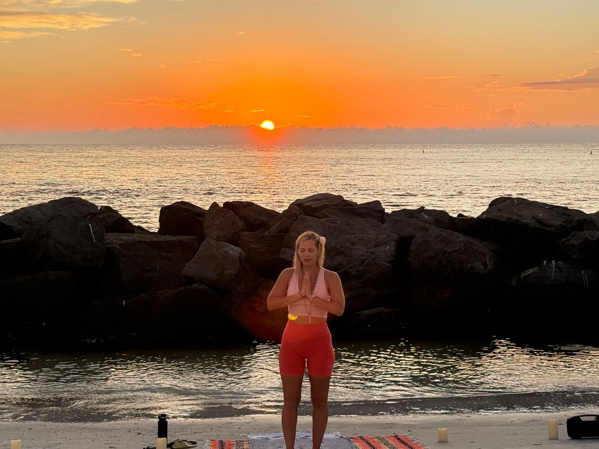 Sunset Beach Yoga Bliss 