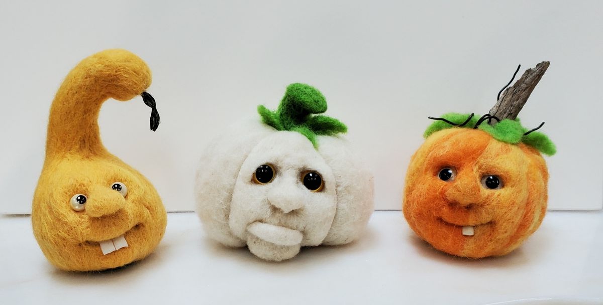 Needle Felted Pumpkin