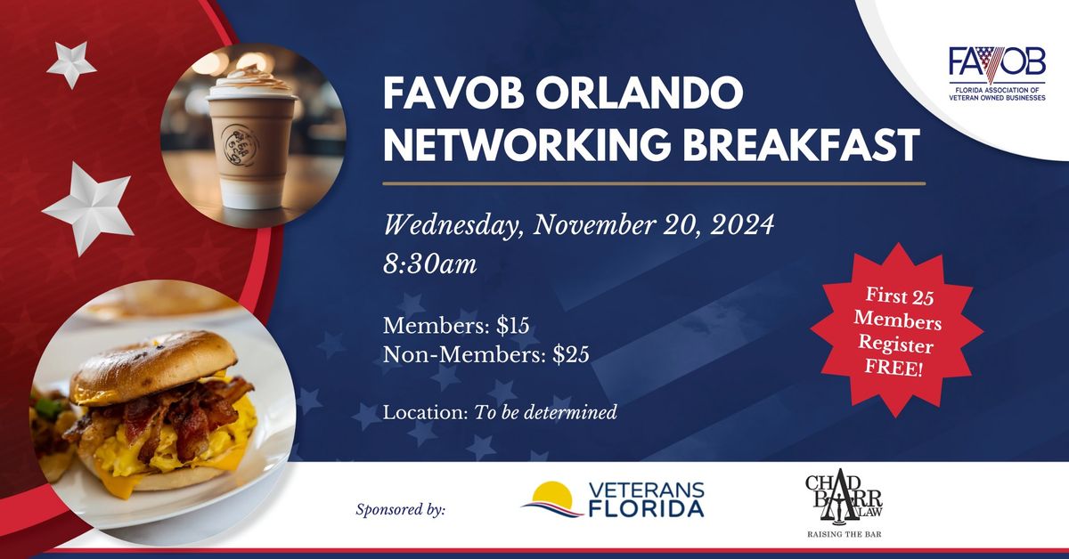 FAVOB Orlando Networking Breakfast