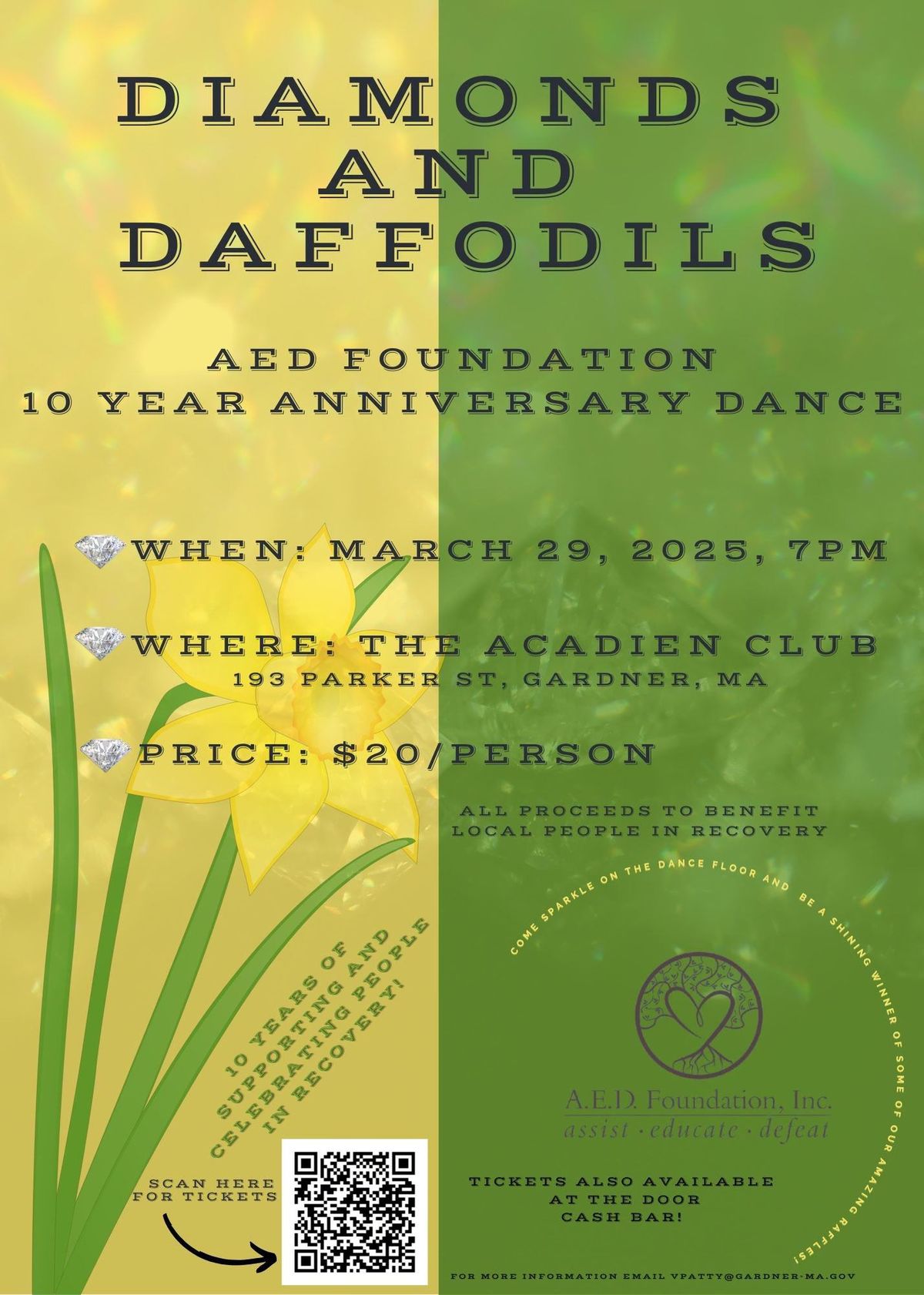 Diamonds and Daffodils AED Foundation 10 Year Anniversary Dance 