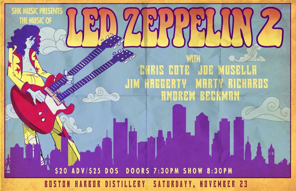 SHK Presents: Joe Musella and Chris Cote Present The Music of Led Zeppelin II at Boston Harbor