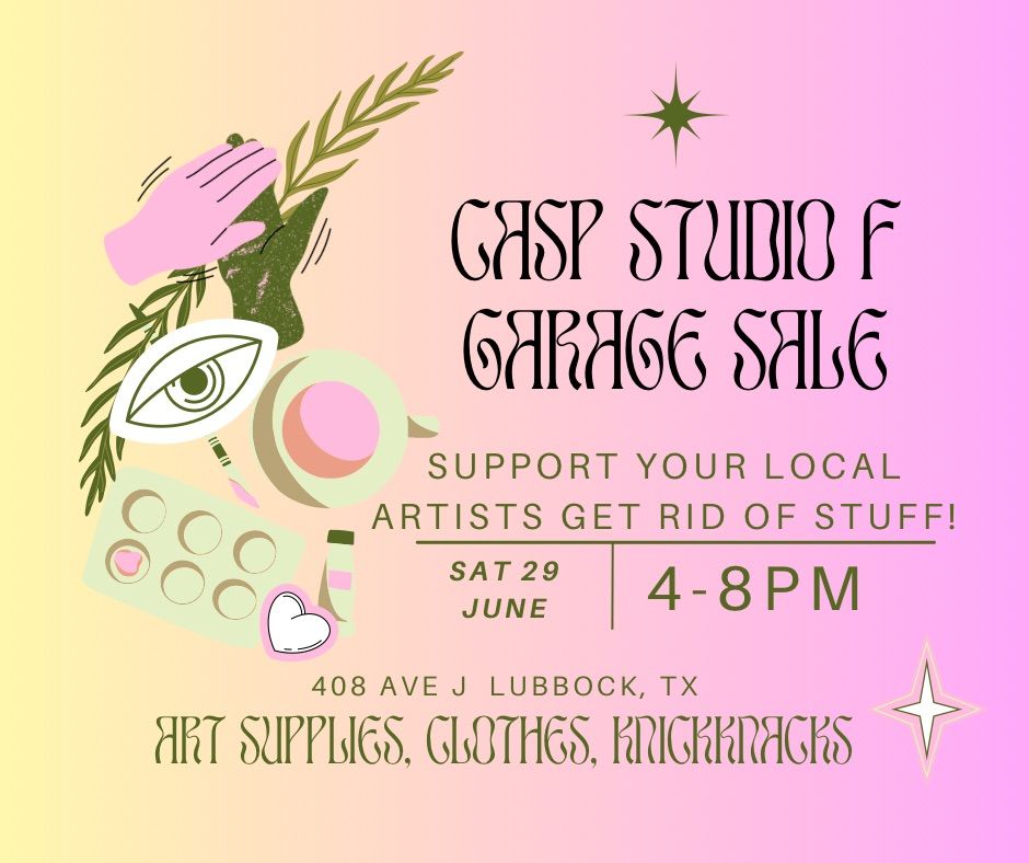 CASP Studio F Garage Sale