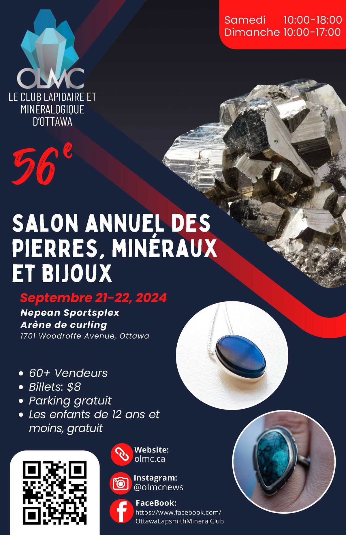 56th Annual OLMC Gem and Mineral Show - 56e Salon Annuel des pierres, min\u00e9raux et bijoux
