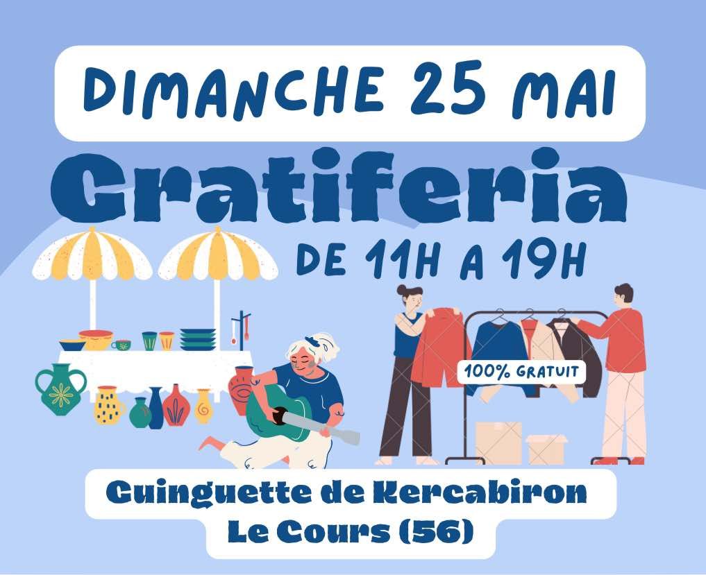 Gratif\u00e9ria - March\u00e9 100% gratuit - Guinguette de Kercabiron