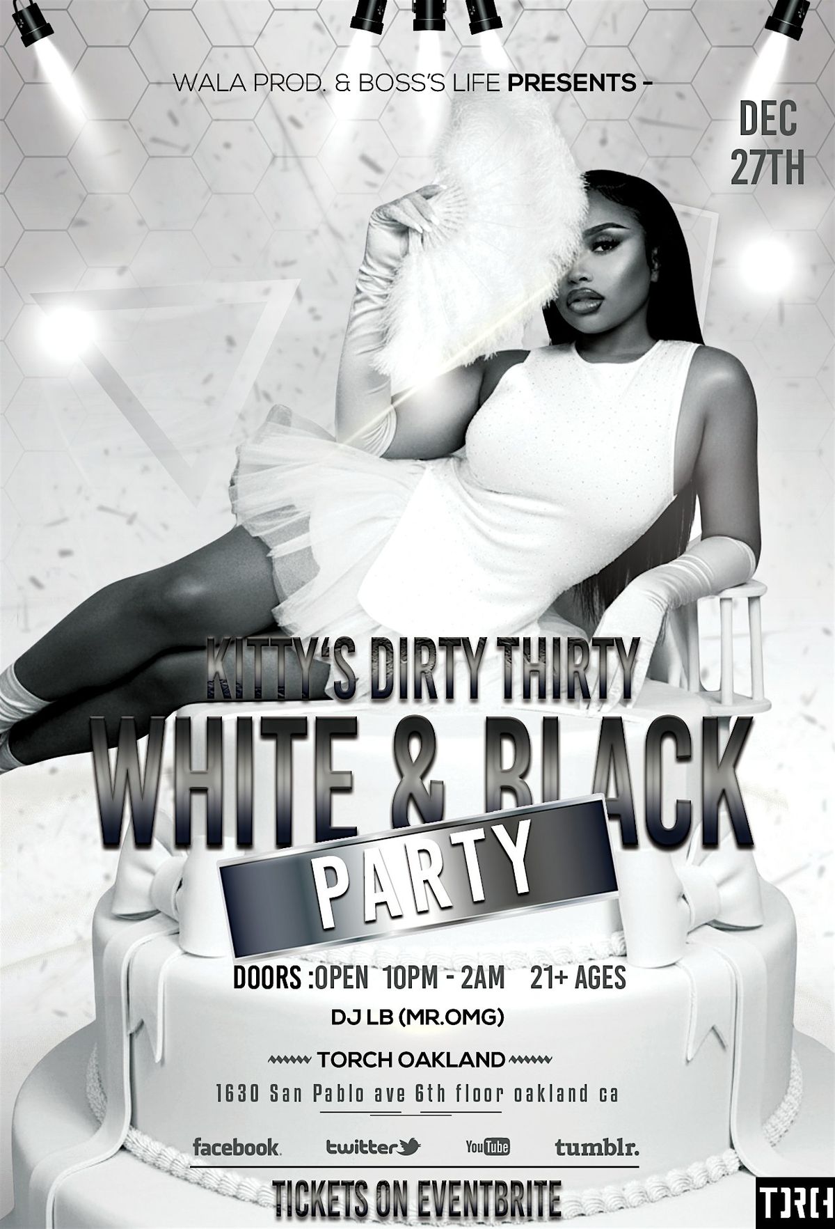 Kitty\u2019s Dirty Thirty (white & Black Party