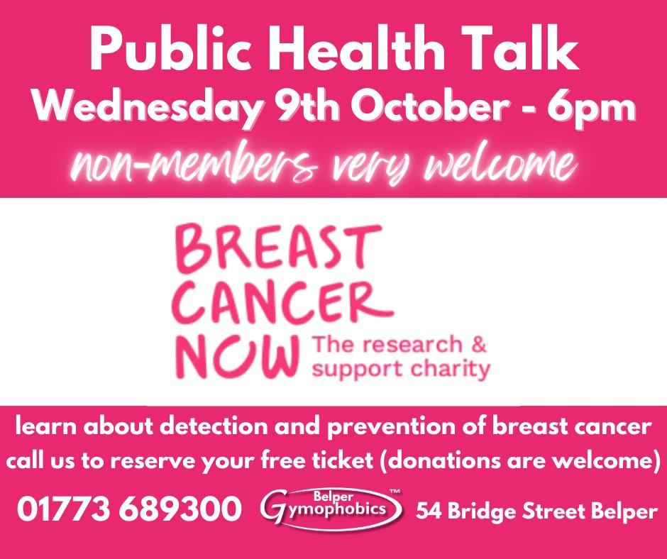 Public Health Talk - Breast Cancer Now