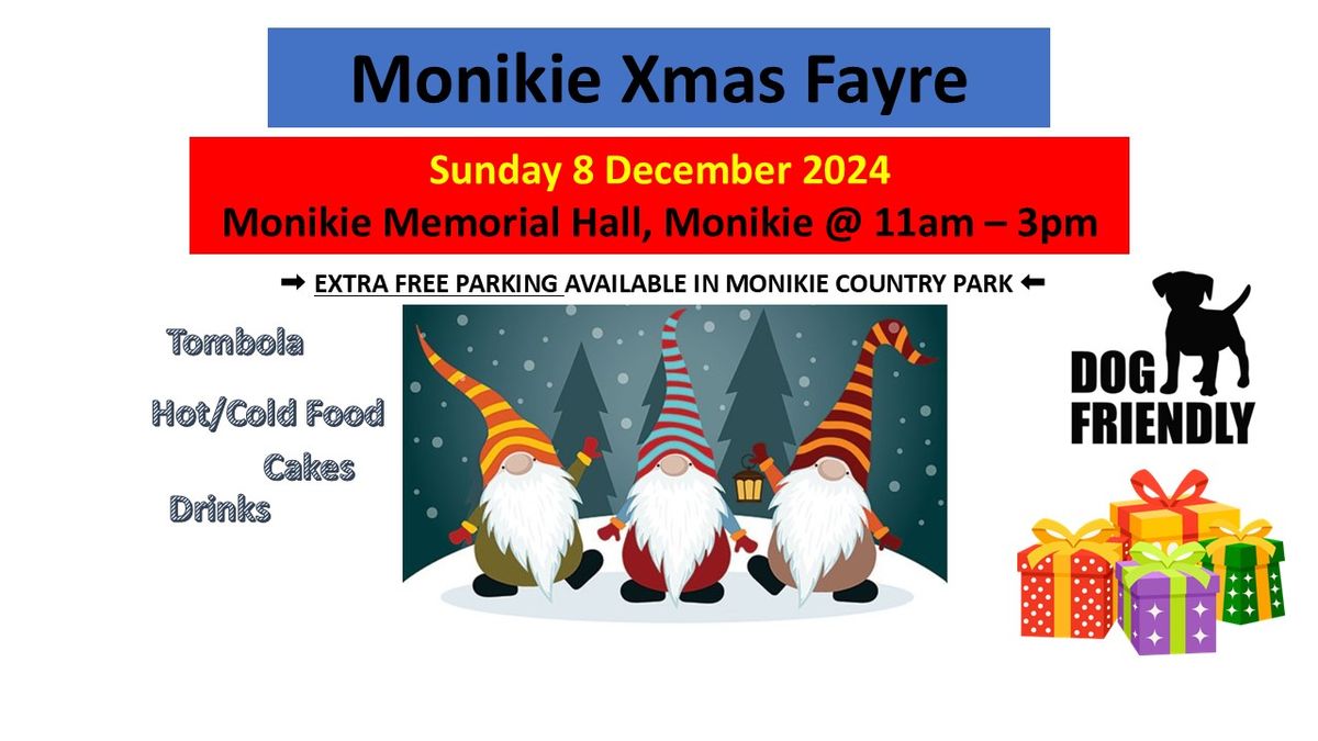 Monikie Xmas Fayre 2024