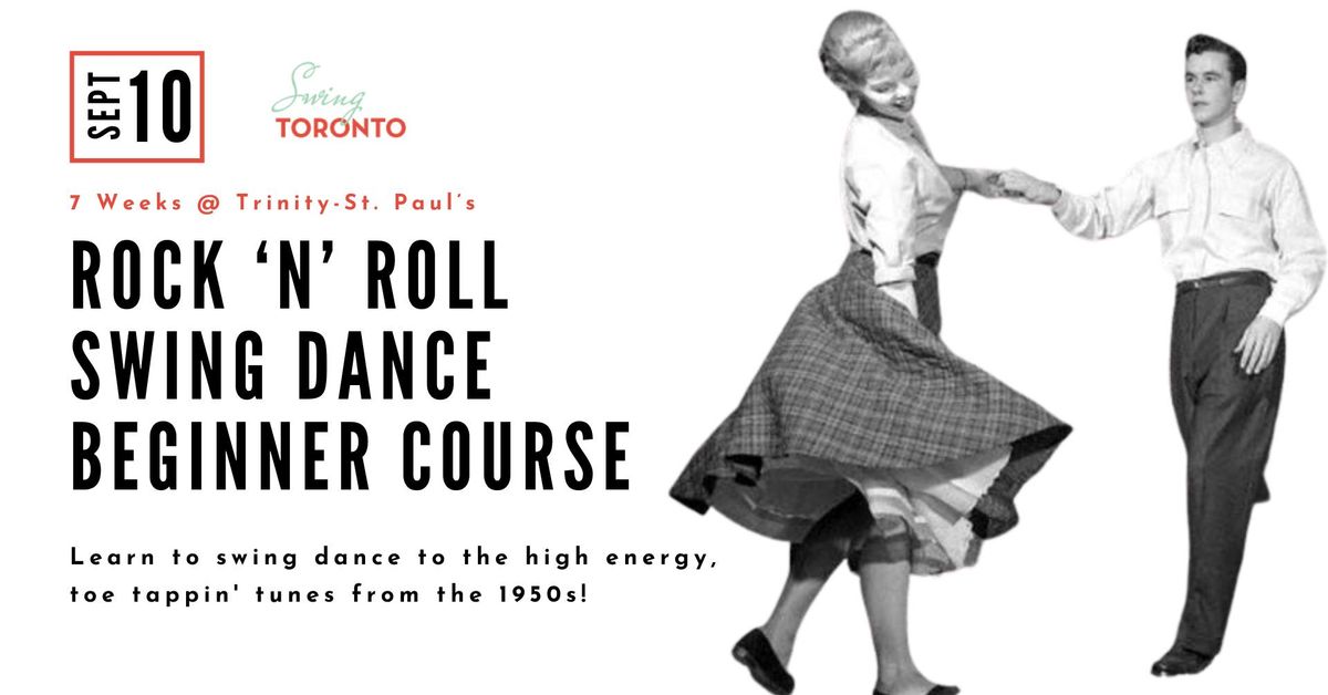 Rock 'n' Roll Swing Dance Beginner Course Starts! Seven weeks starting September 10th