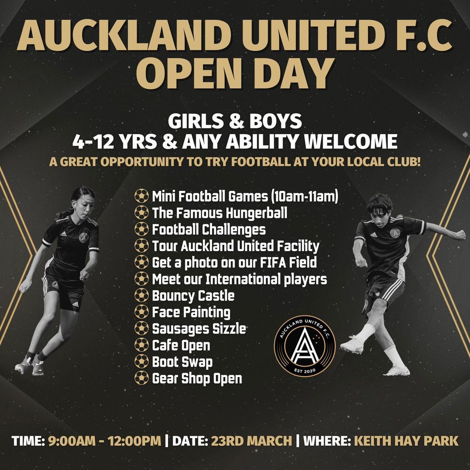 Auckland United F.C OPEN DAY 2024, Keith Hay Park, Arundel St, Mt ...