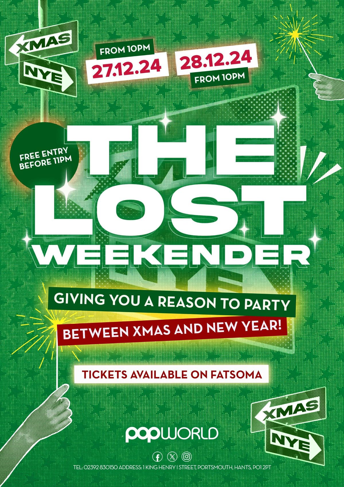 \u2b05\ufe0f The Lost Weekender - Friday \u27a1\ufe0f