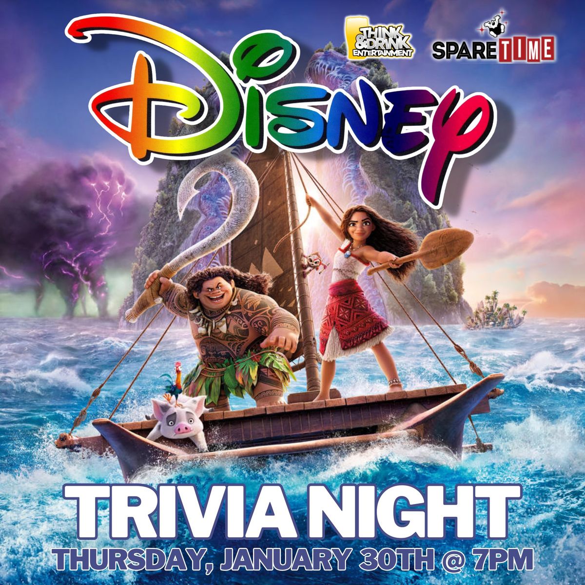 Disney Trivia Night @ Spare Time (Cedar Rapids, IA) \/ Thursday, January 30th @ 7pm