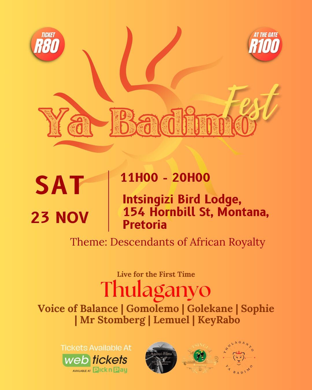 Ya Badimo Fest\u00a1!