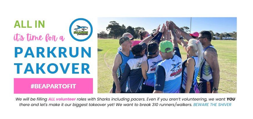 Christies Beach parkrun SHARKS TAKEOVER