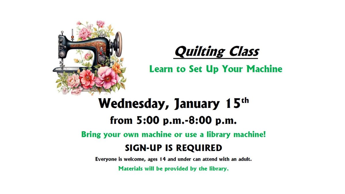 Quilting Class