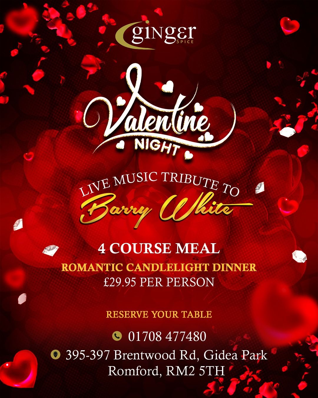 Valentine's Day Celebration at Ginger Spice