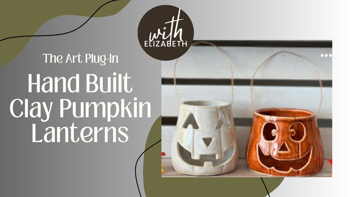 Hand Built Clay Pumpkin Lanterns