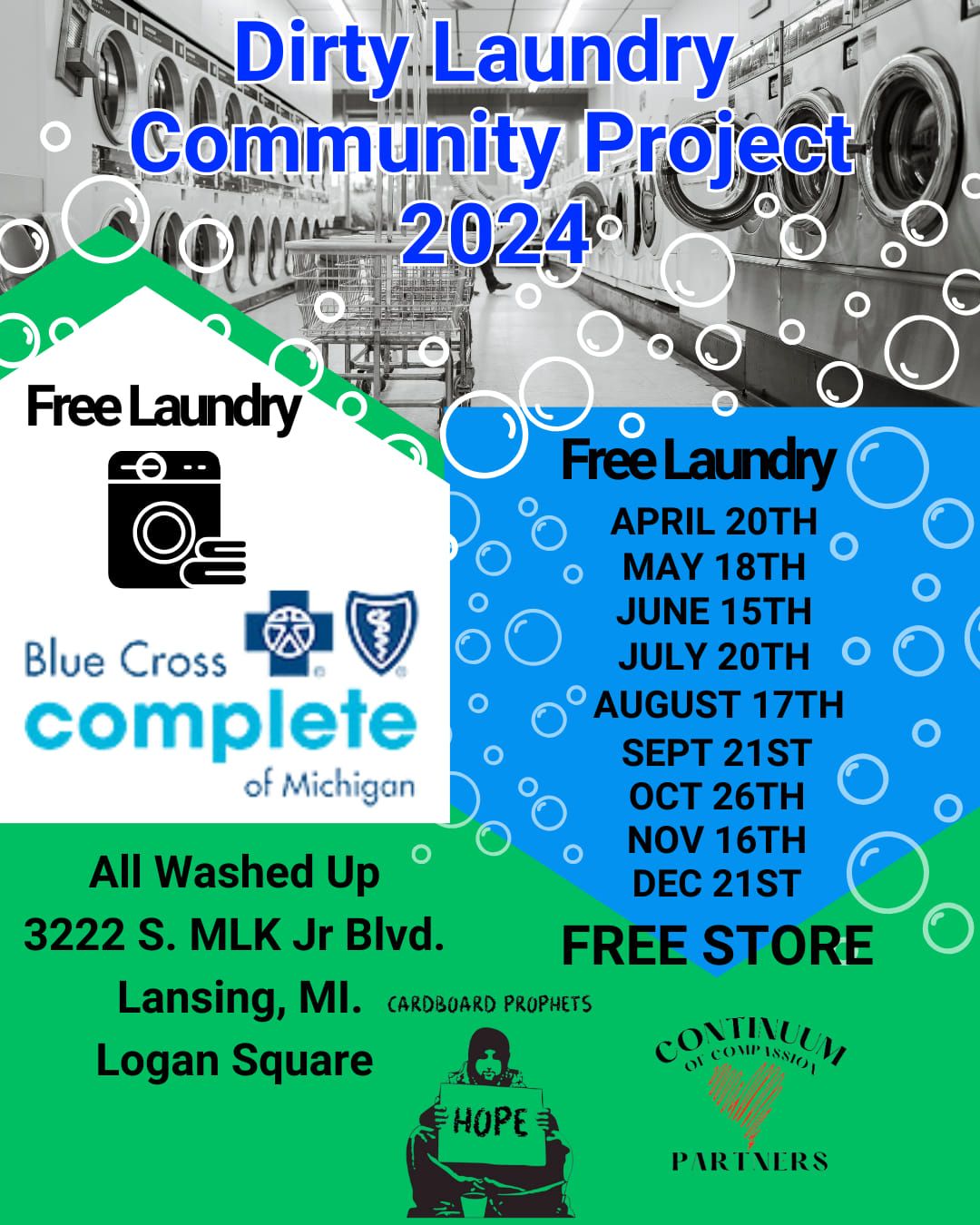 Free Dirty Laundry Project Sponsored By BLUE CROSS COMPLETE OF MICHIGAN