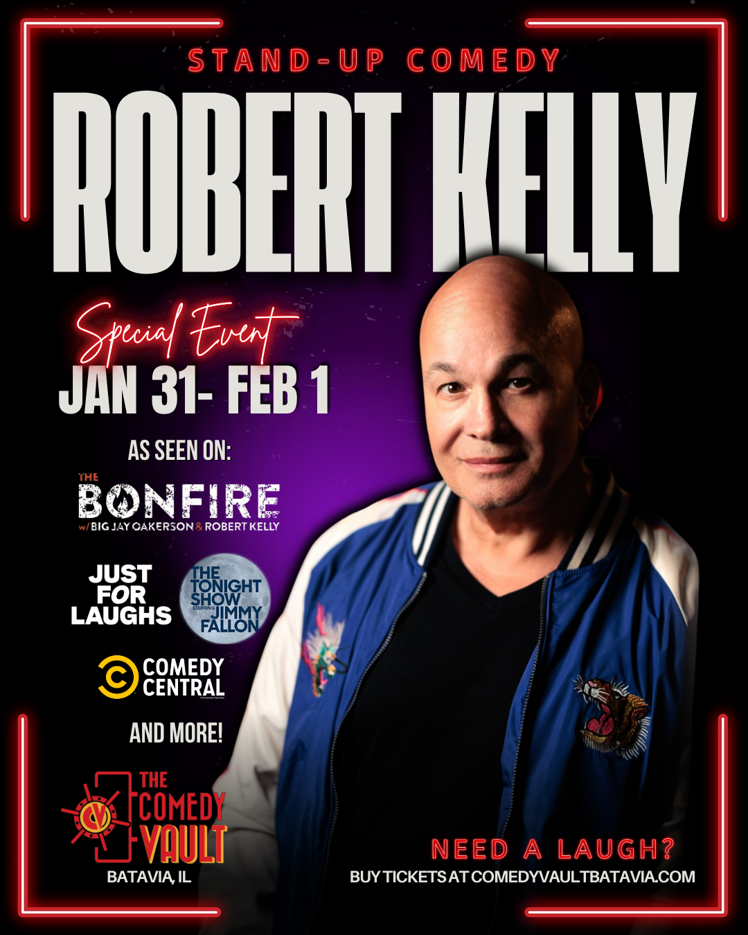Robert Kelly at Side Splitters Comedy Club - Tampa