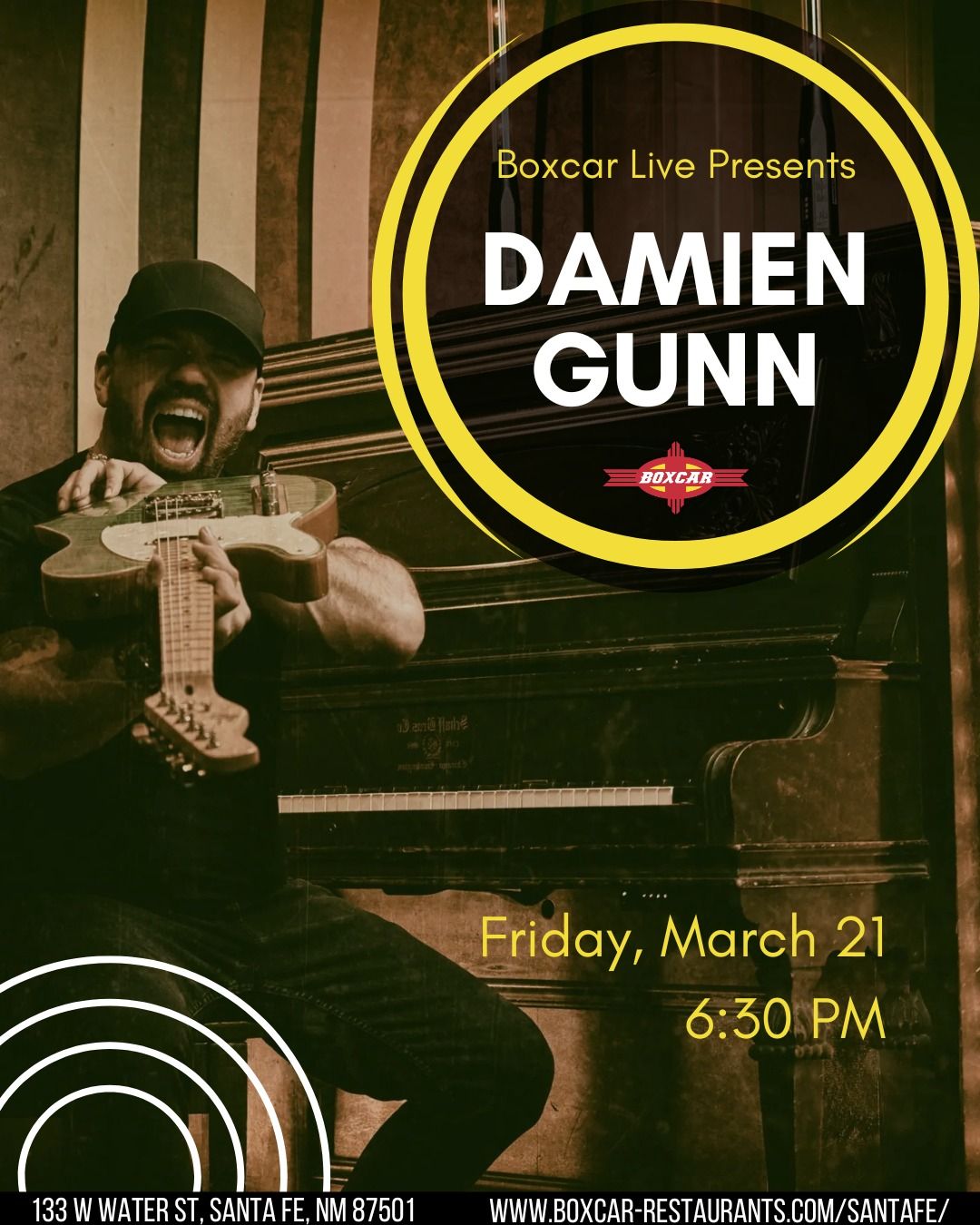 Boxcar Live Presents: Damien Gunn