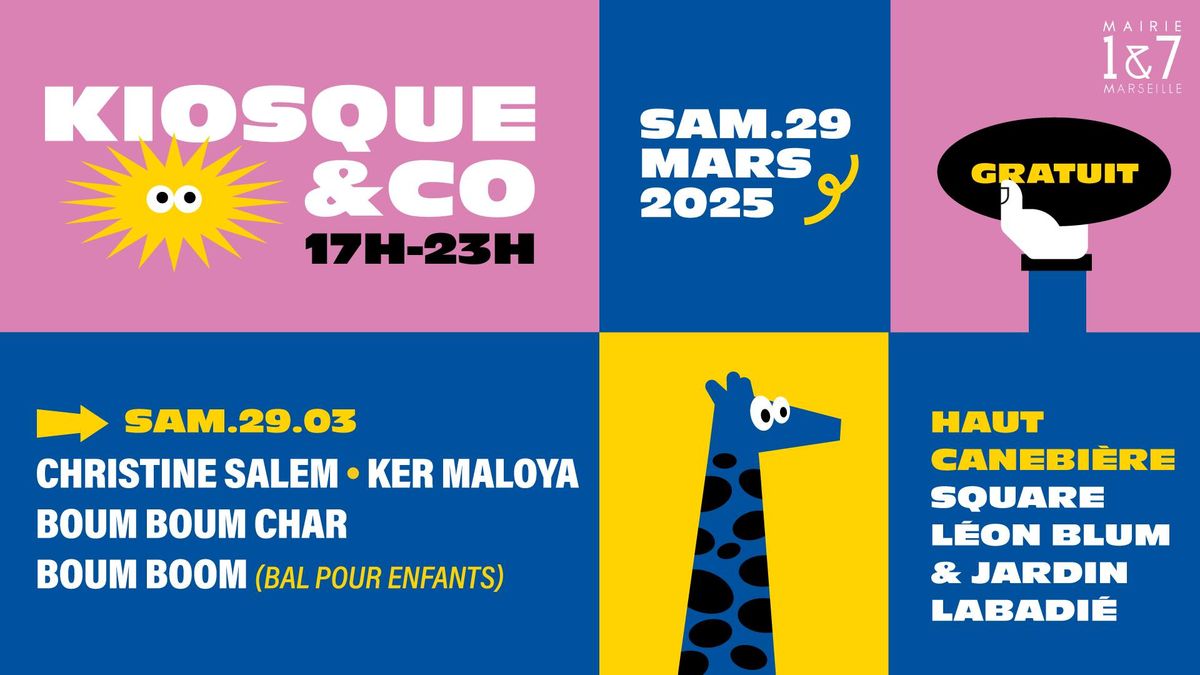 Kiosque & Co : Christine Salem, Ker Maloya, Boum Boum Char (DJ set)... Haut Canebi\u00e8re - Marseille