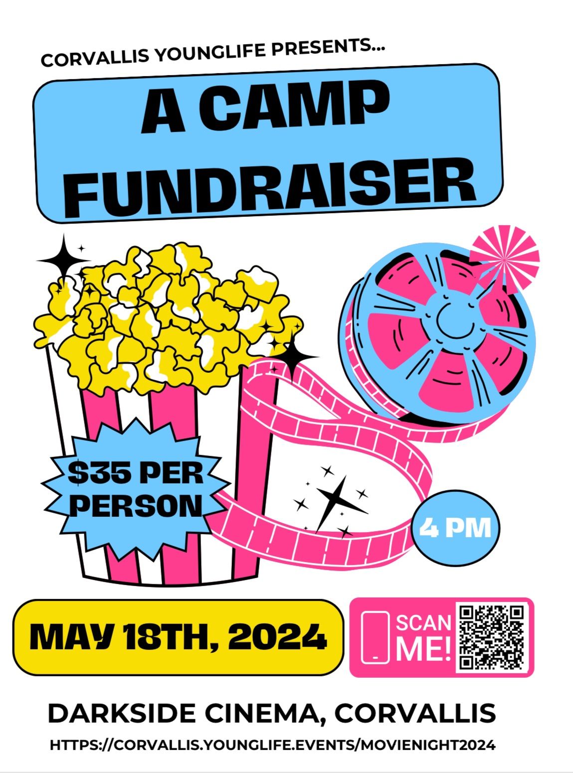 Corvallis Young Life - Movie Fundraiser for Summer Camp Scholarships! 