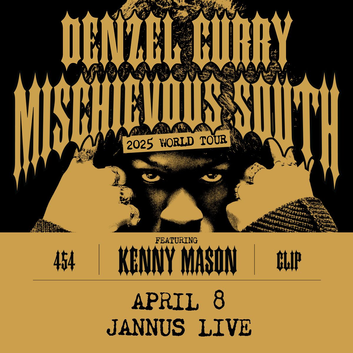 Denzel Curry \u2013 Mischievous South Tour 