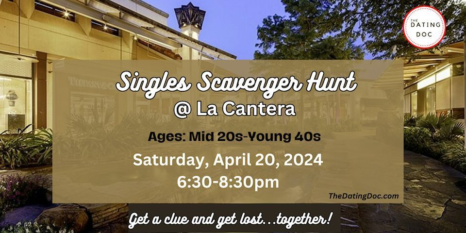 San Antonio Singles Scavenger Hunt (Ages: Mid 20s-Young 40s)