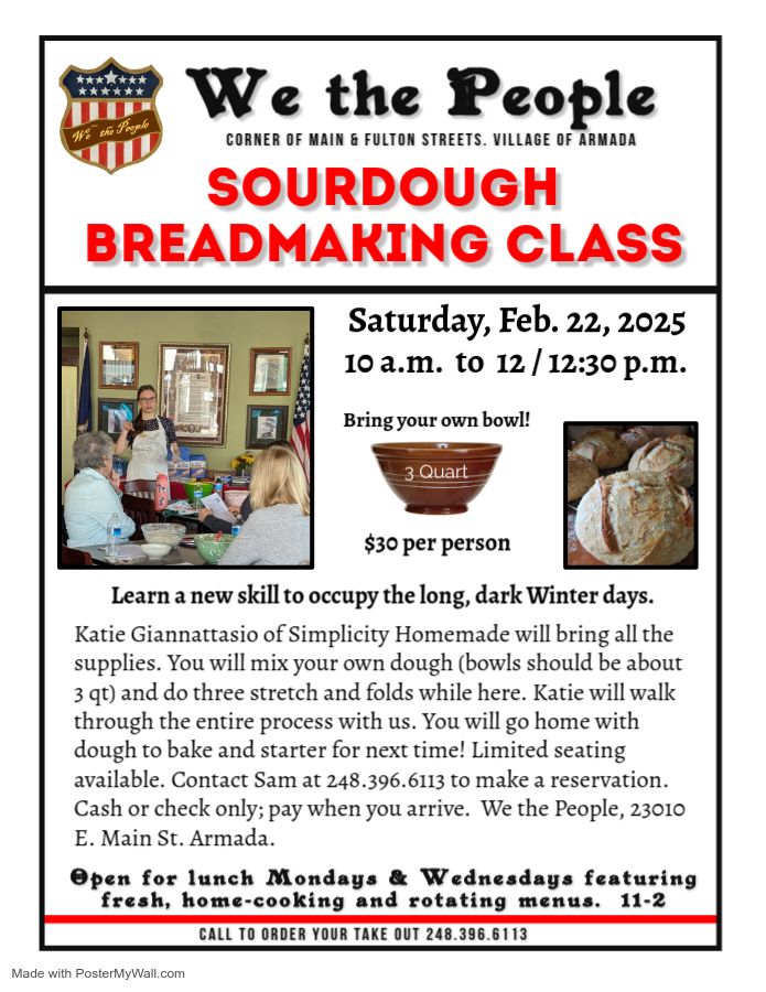 Sourdough Bread Making Class