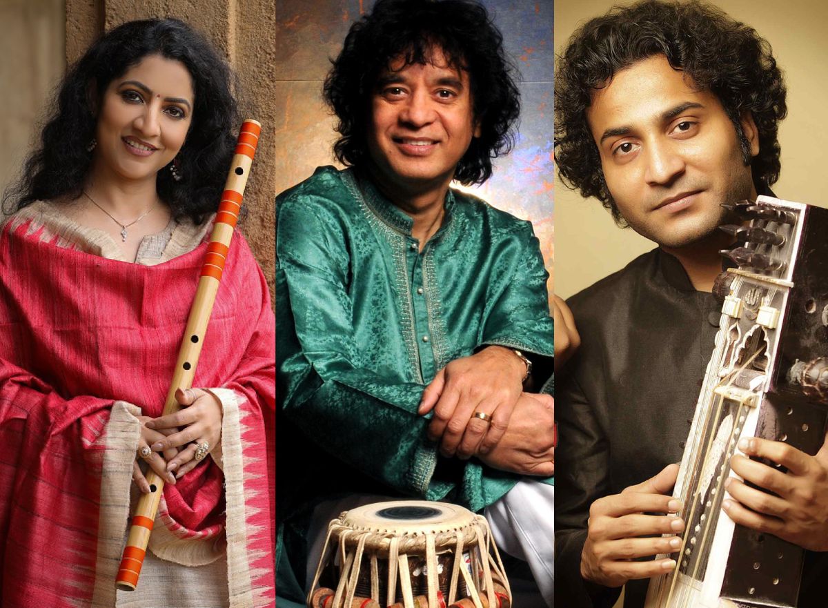 Tisra - Zakir Hussain, Sabir Khan, and Debopriya Chatterjee (Concert)